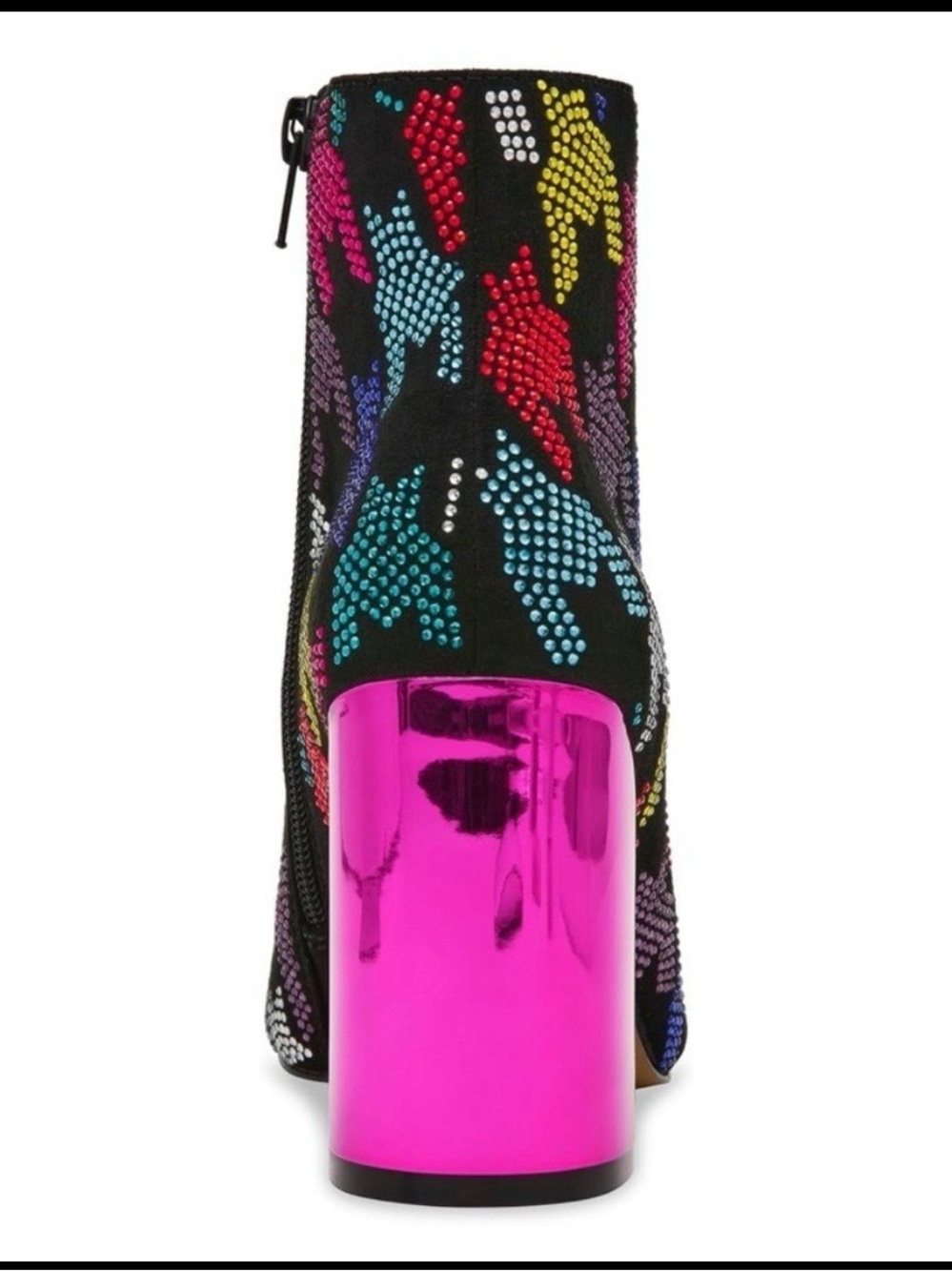 Betsey Johnson Marinna Multicolor Crystal Ankle Boots - Picture 5 of 8
